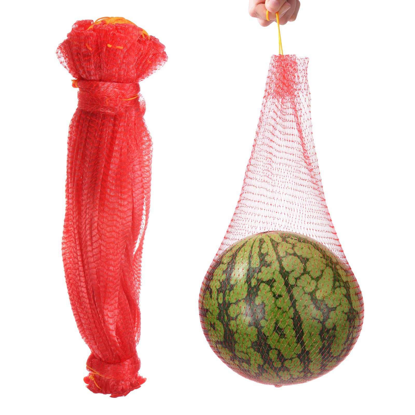 50 Pcs Watermelon Nets - 50cm Melon Hammock Apply to Garden(27lbs, Red)