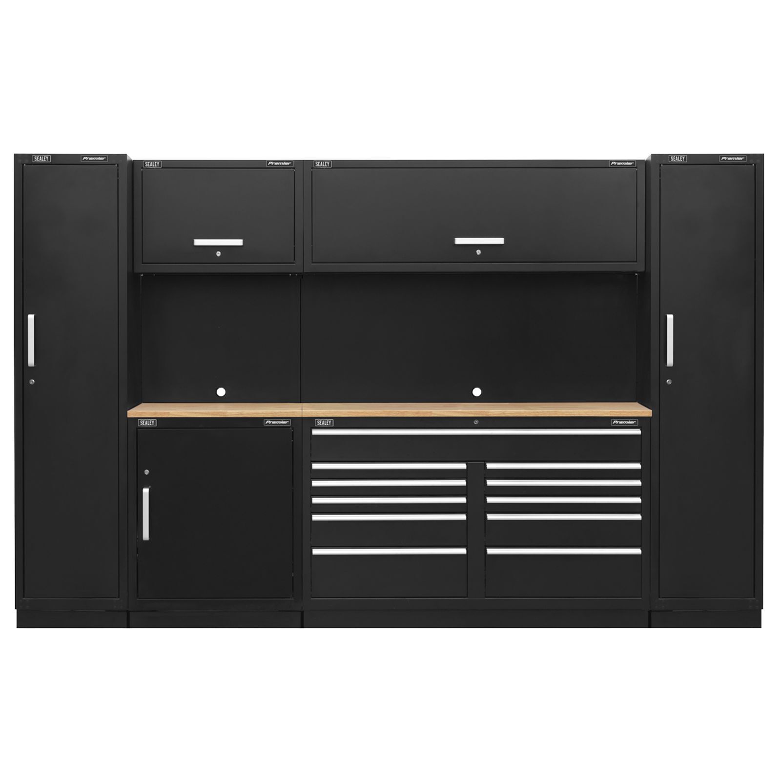 Sealey Premier 3.3m Storage System - Pressed Wood Worktop - APMSCOMBO7W