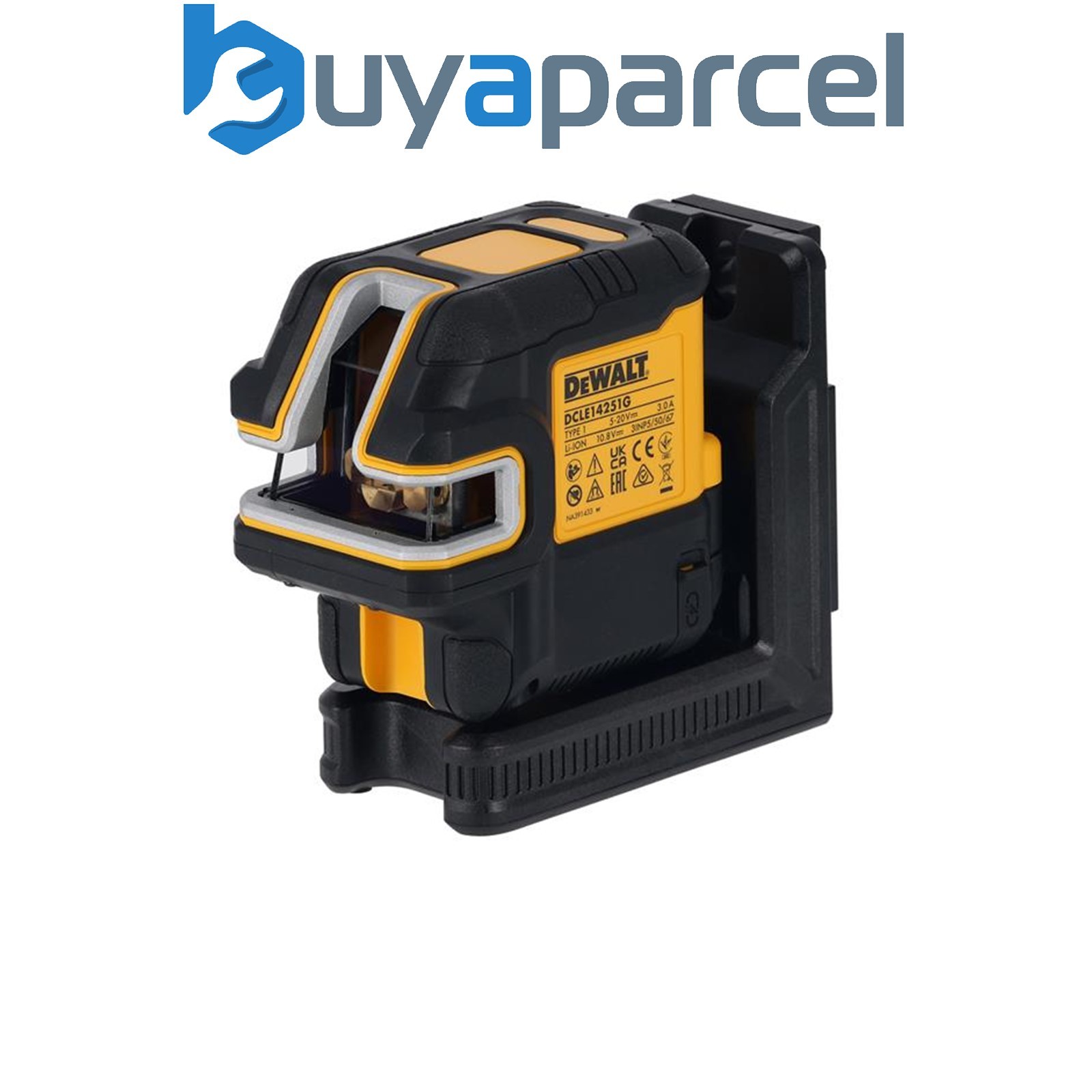 Dewalt DCLE14251GB-XJ USB Cross Line Green Beam Laser + Five Spot DEWDCLE14251