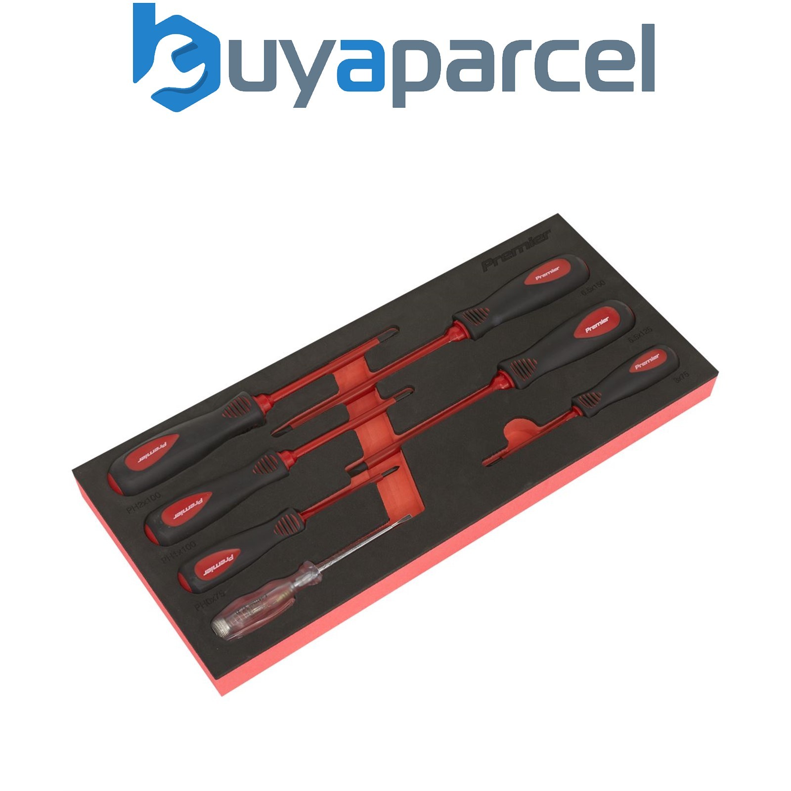 Sealey TBTE04 Premier Insulated Screwdriver Set 7pc - VDE Approved