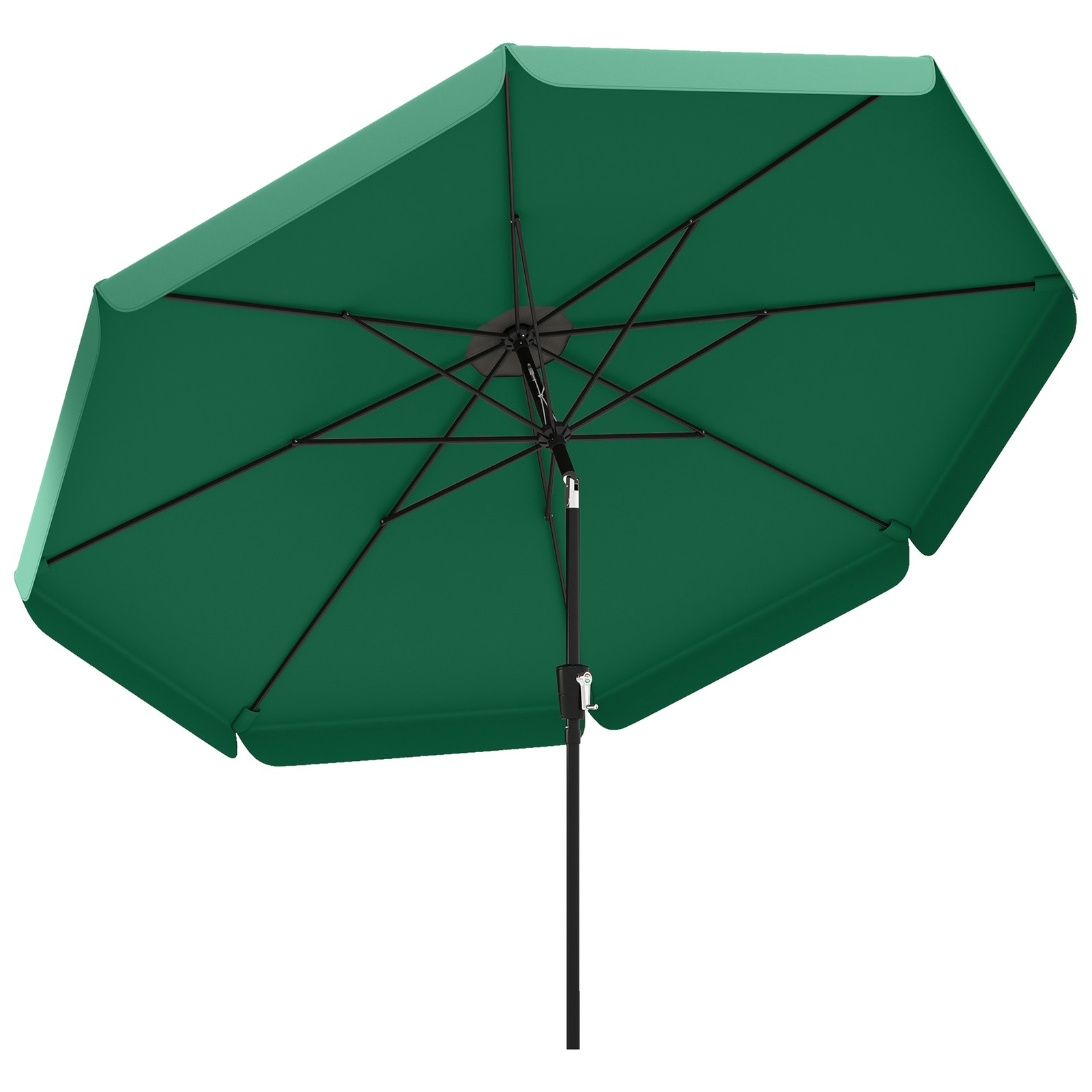 Outsunny 3 m Garden Parasol with Tilt & Crank, UPF30+ Outdoor Table Umbrella