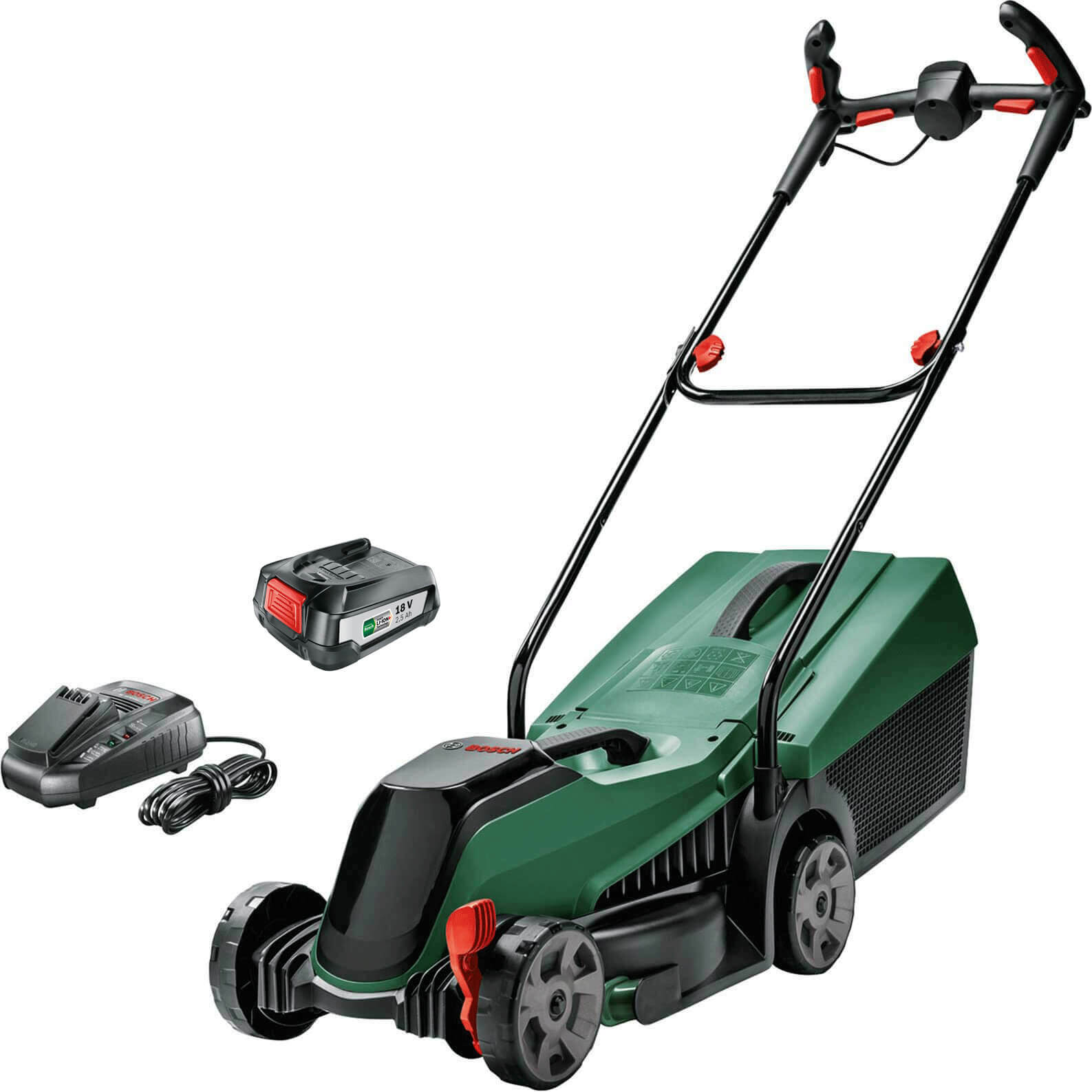 Bosch CITYMOWER 18-32 P4A 18v Cordless Rotary Lawnmower 320mm 1 x 2.5ah Li-ion