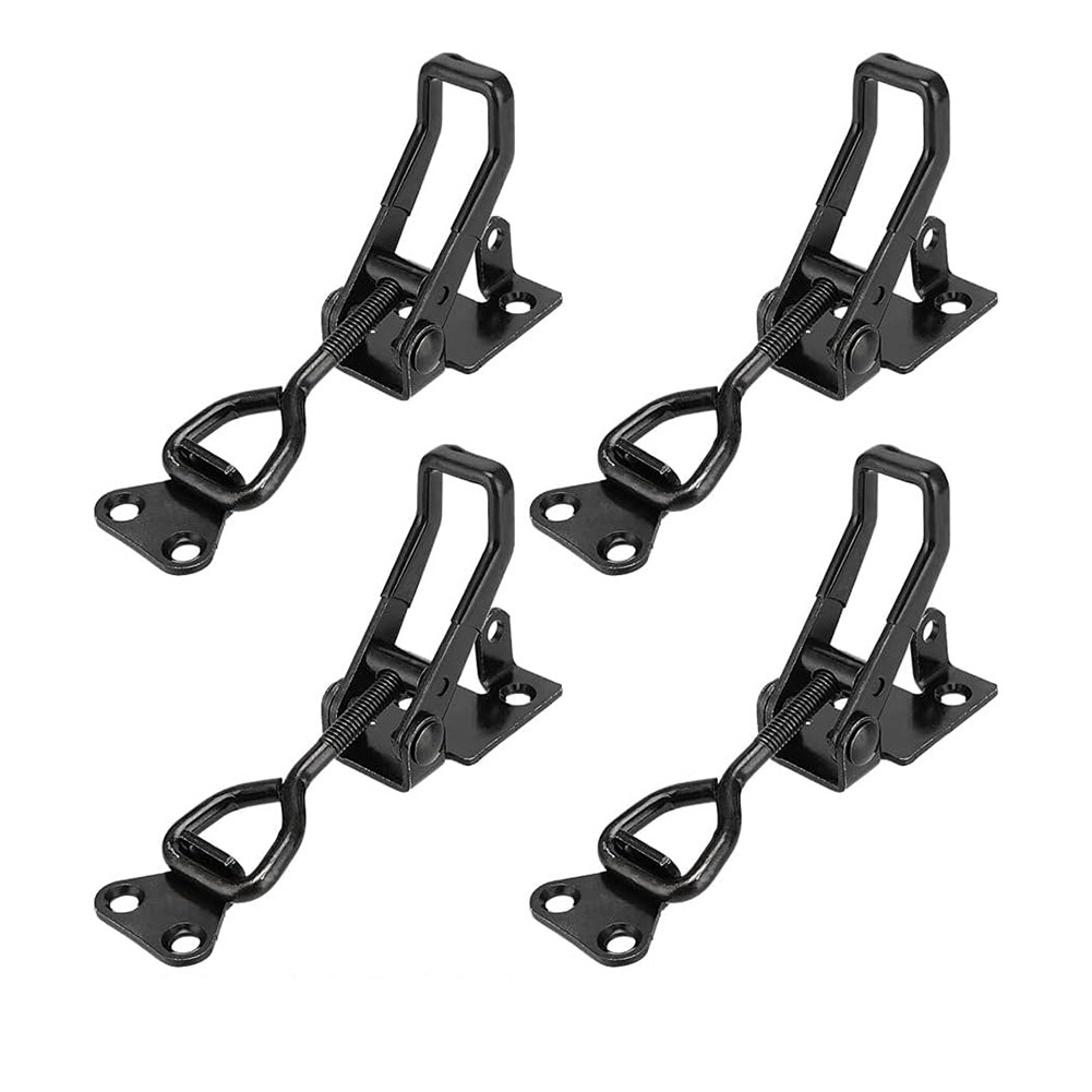 4Pack Heavy Duty Toggle Clamp ,4003 300kg Capacity Pull Clamp Black4571