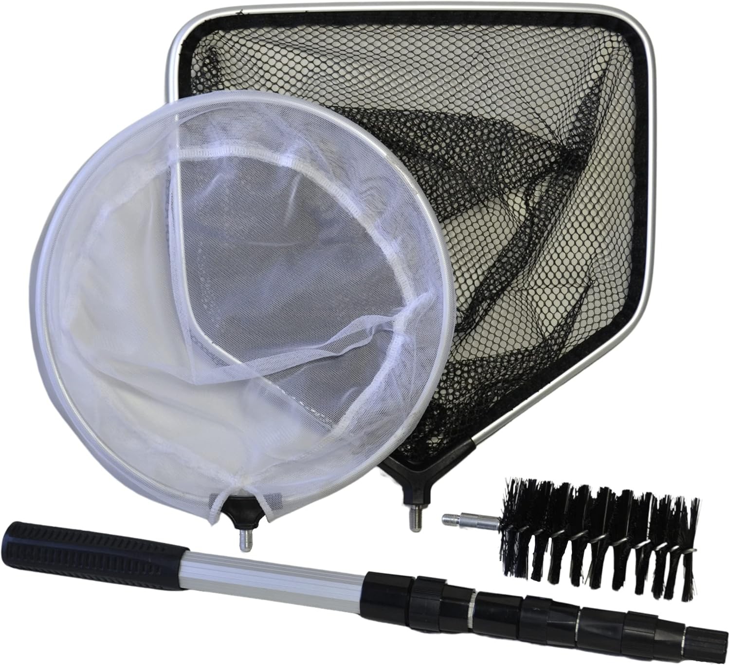 Supa 4 in 1 Pond Care Cleaning Kit Including Telescopic Pole, Skimmer Net, Catc