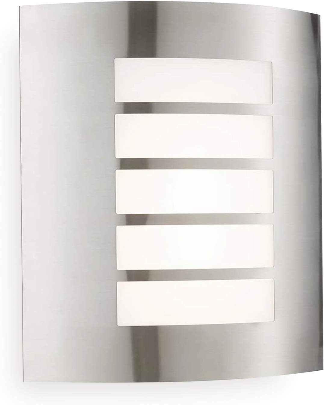 Bianco Outdoor Wall Light - Curved Outside Lights Mains Powered - Integrated 7W