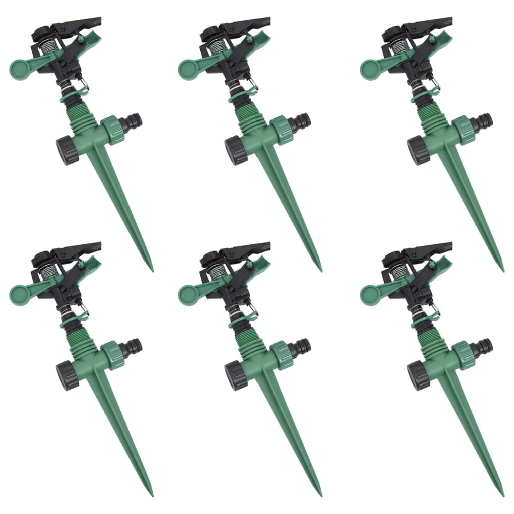 Impulse Sprinkler Garden Watering 6pcs Lawn Yard Water 32 cm High-quality vidaXL