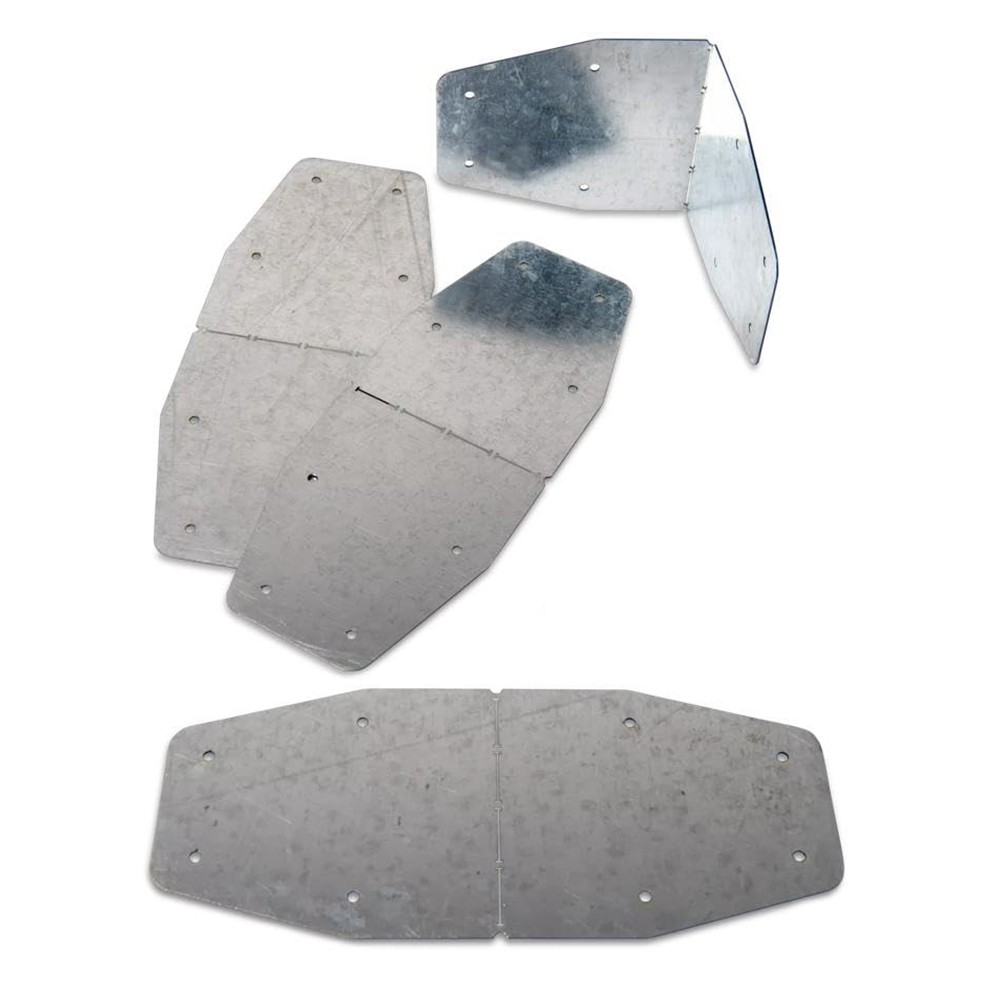 Adjustable Raised Bed Corners DIY Garden Bed Corners Silver 4PCS A5T92399