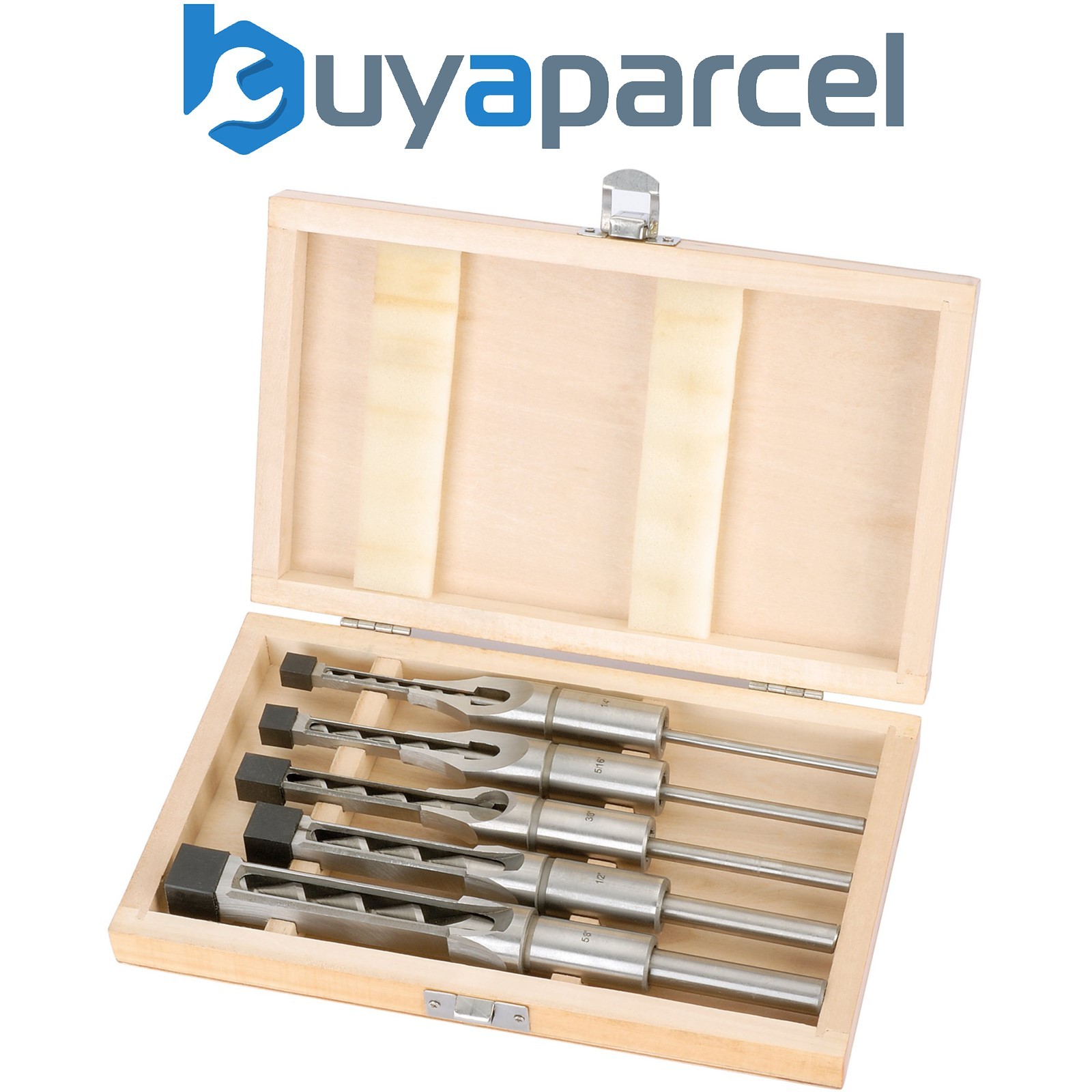 Draper 40406 Hollow Square Mortice Chisel and Bit Set (5 Piece)