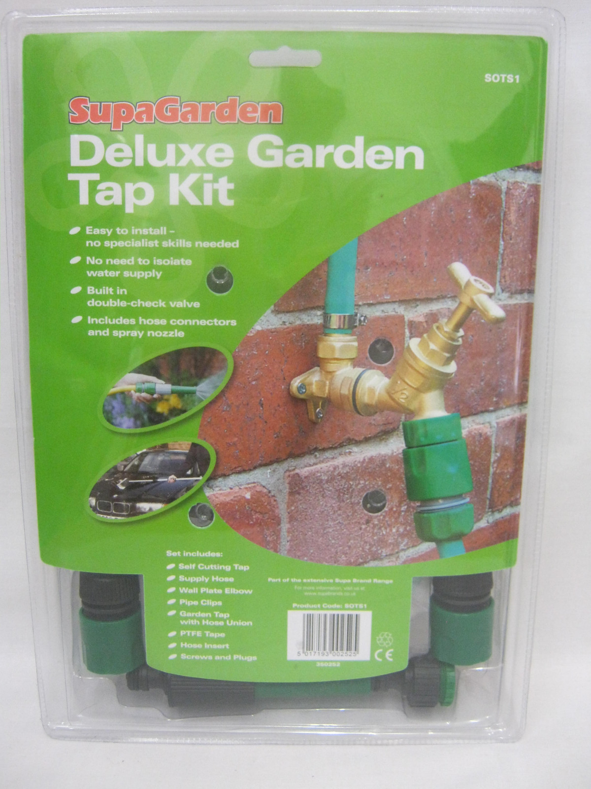 Supagarden Deluxe Outdoor Outside Garden Tap Kit SOTS1
