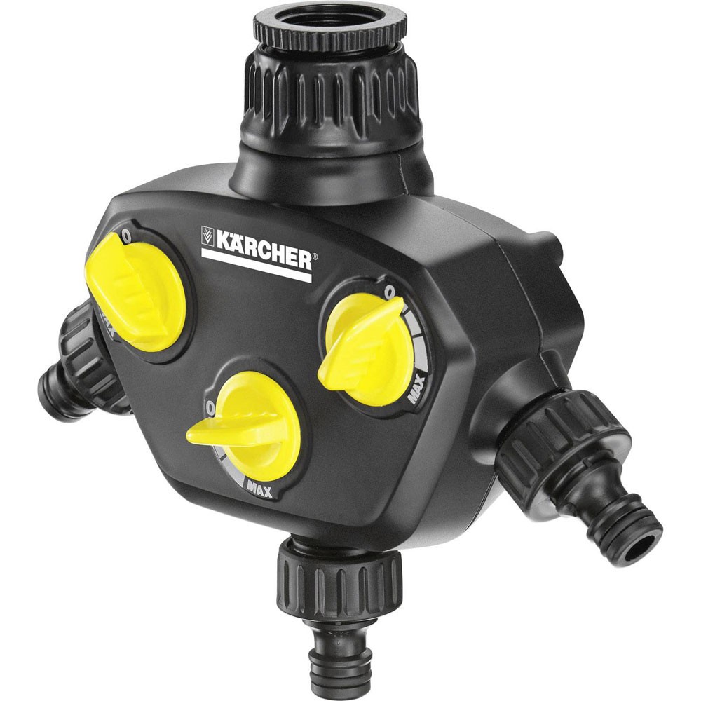 Kärcher Plastic 3-Way Hose Connector Ergonomic Design