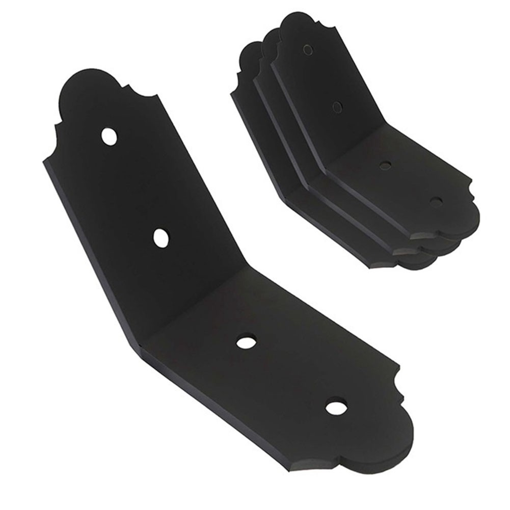 4Packs 135 Degree Angle Bracket Decorative Knee Braces, Duty Flush Inside5470