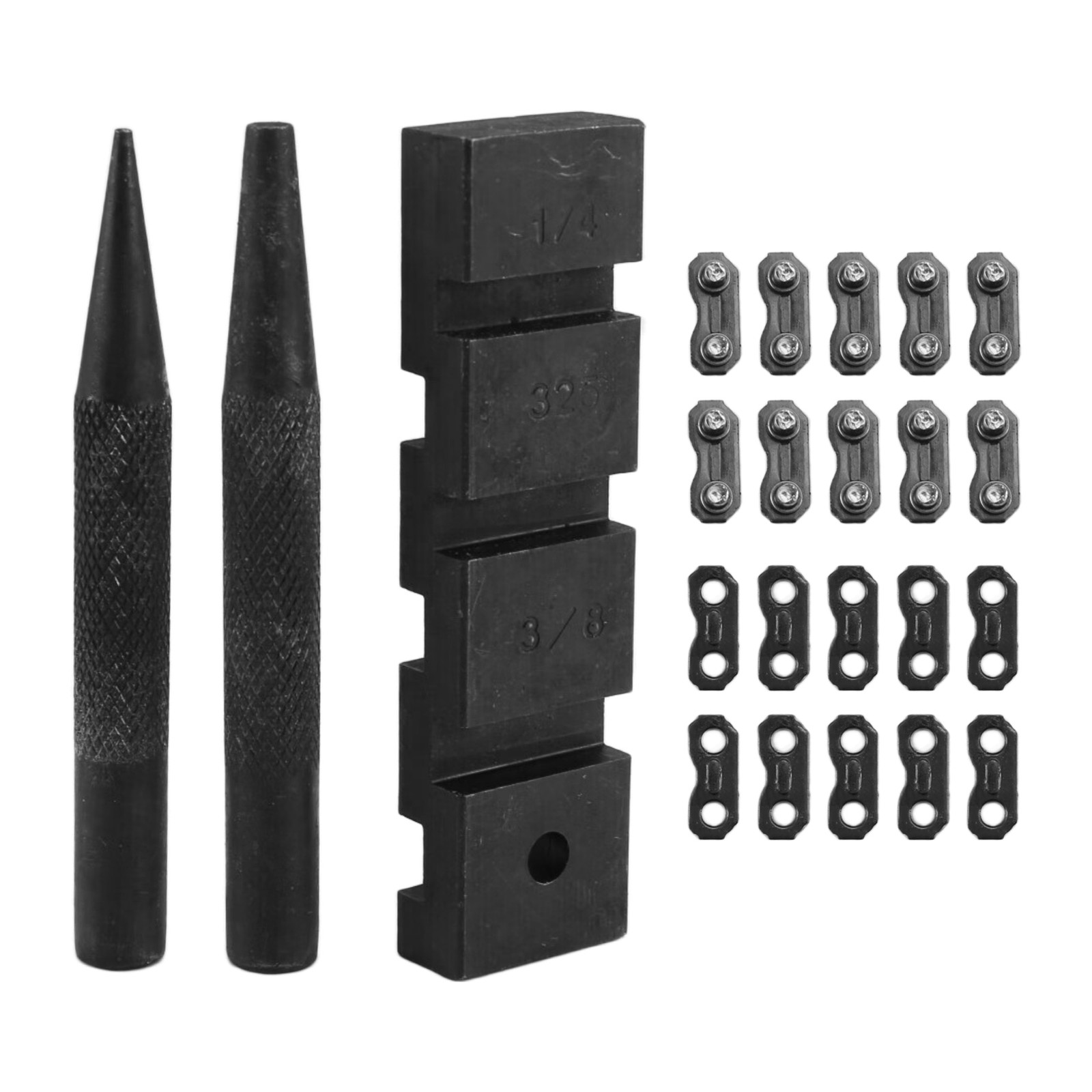 2X(3PCS Chainsaw Breaker Chain Saw Repairing Mending Tool Set with 10 Sets3109