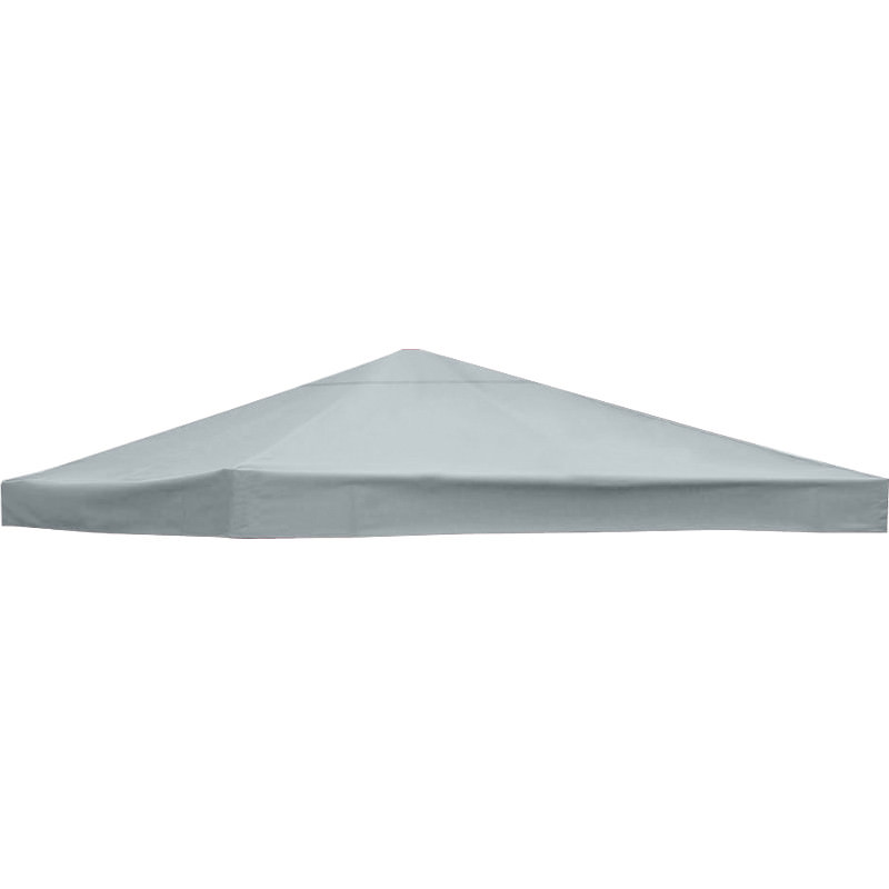 3x3m Garden Gazebo Top Cover Roof Replacement Tent Canopy Fabric 1-Tier Grey