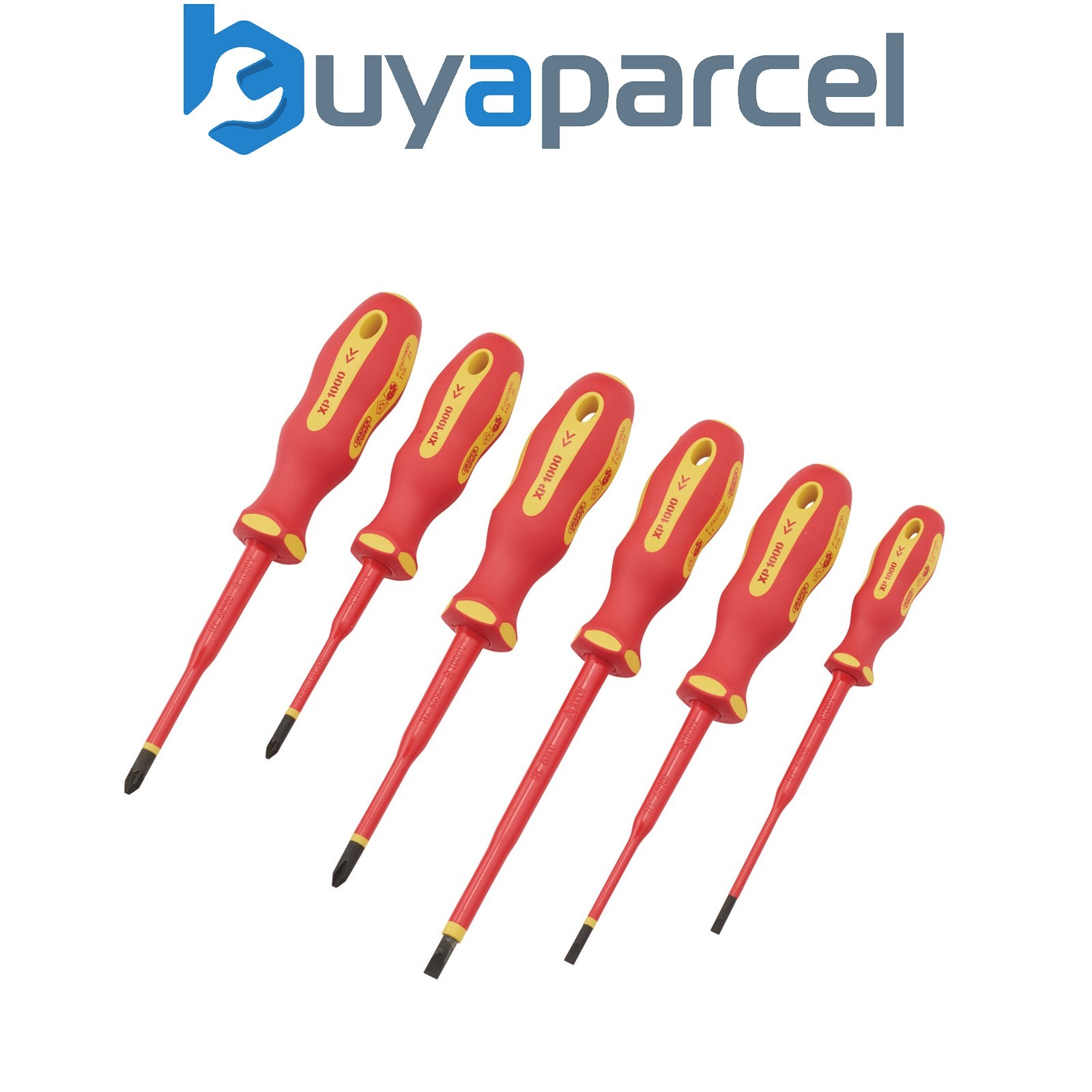 Draper 02167 XP1000 VDE Slimline Screwdriver Set (6 Piece)
