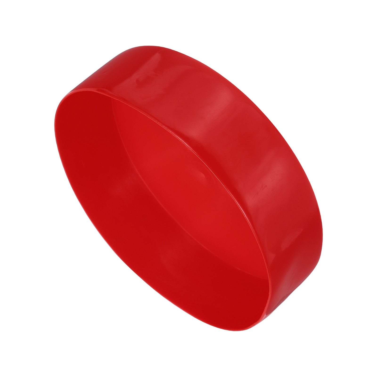 4pcs Rubber End Caps 180mm ID Vinyl Round Tube Bolt Cap Cover Red