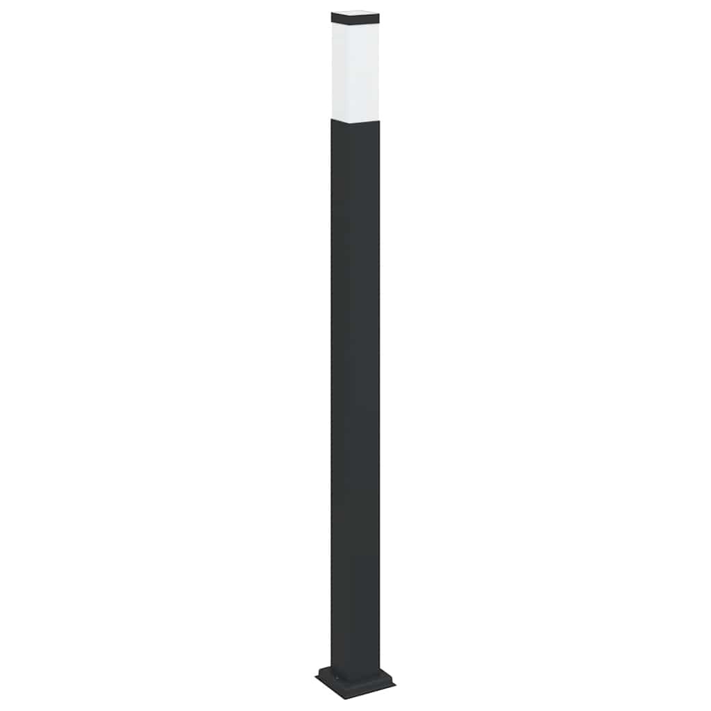 Bollard Light 110cm Black Stainless Steel IP44 Outdoor Garden vidaXL