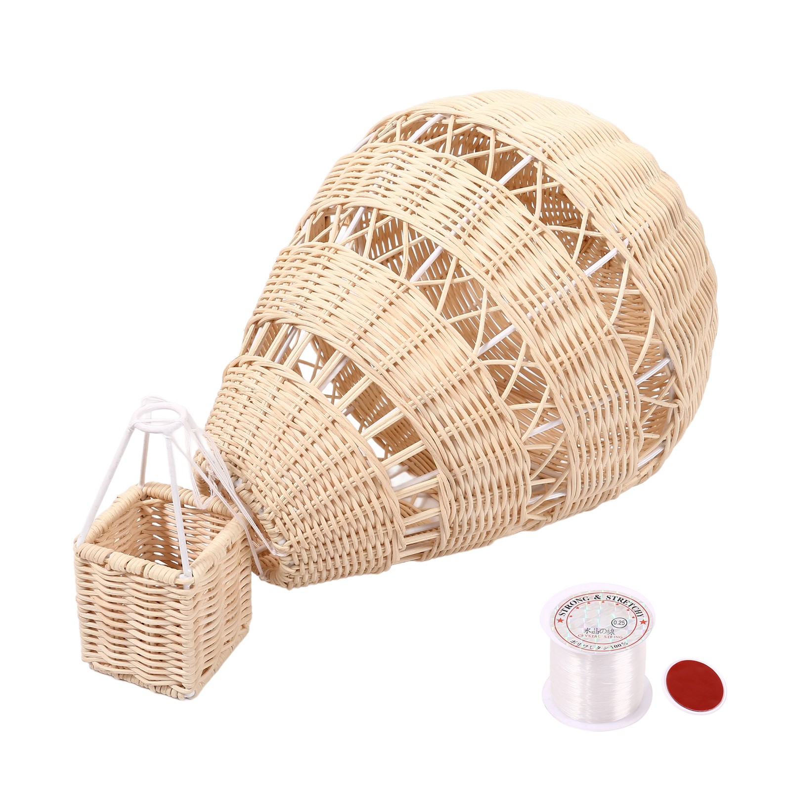Hand-Woven Rattan Hot Air Balloon Children's Room Wall Decoration Bohemian2733
