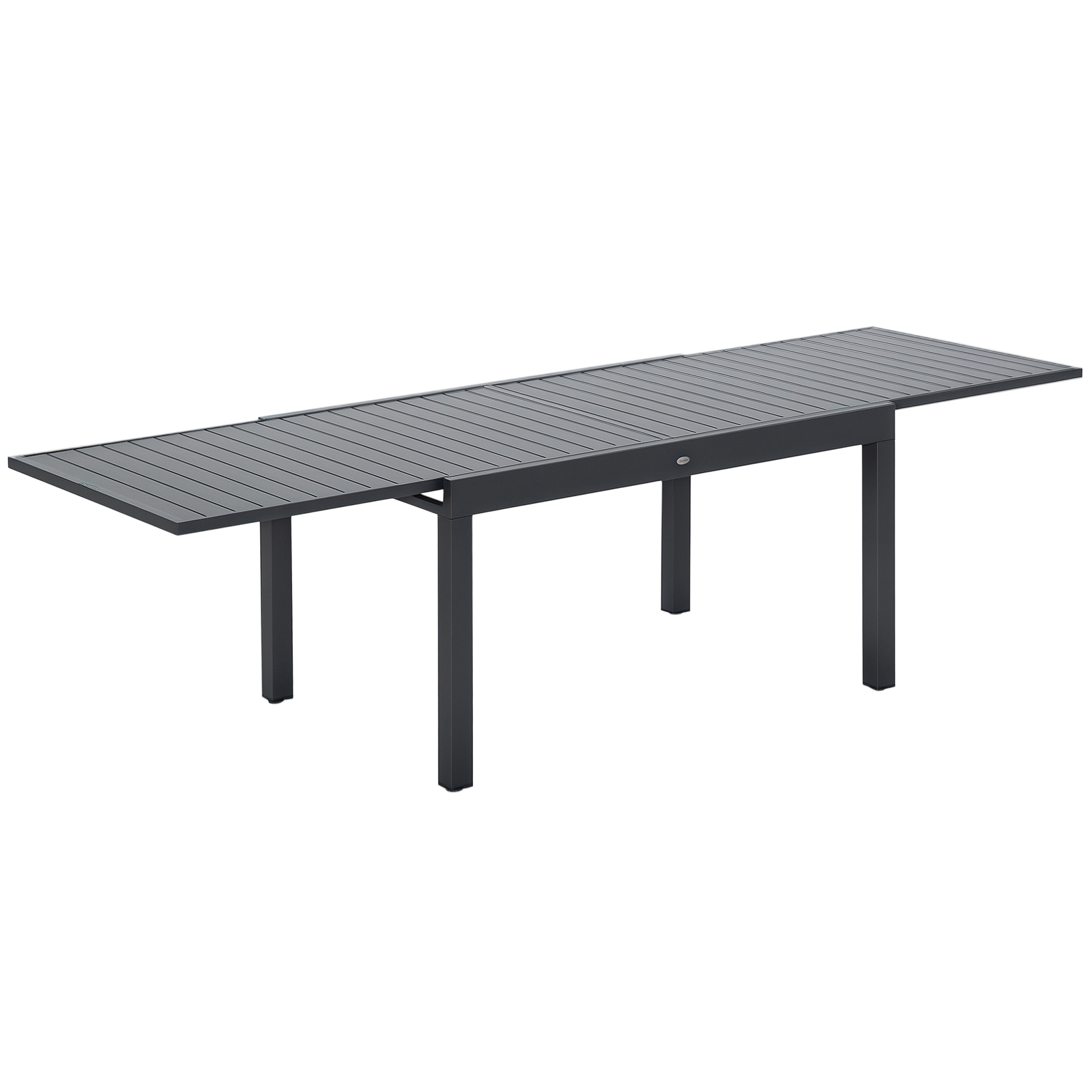 Outsunny Extendable Garden Table 10 Seater for Lawn Balcony and Backyard Grey
