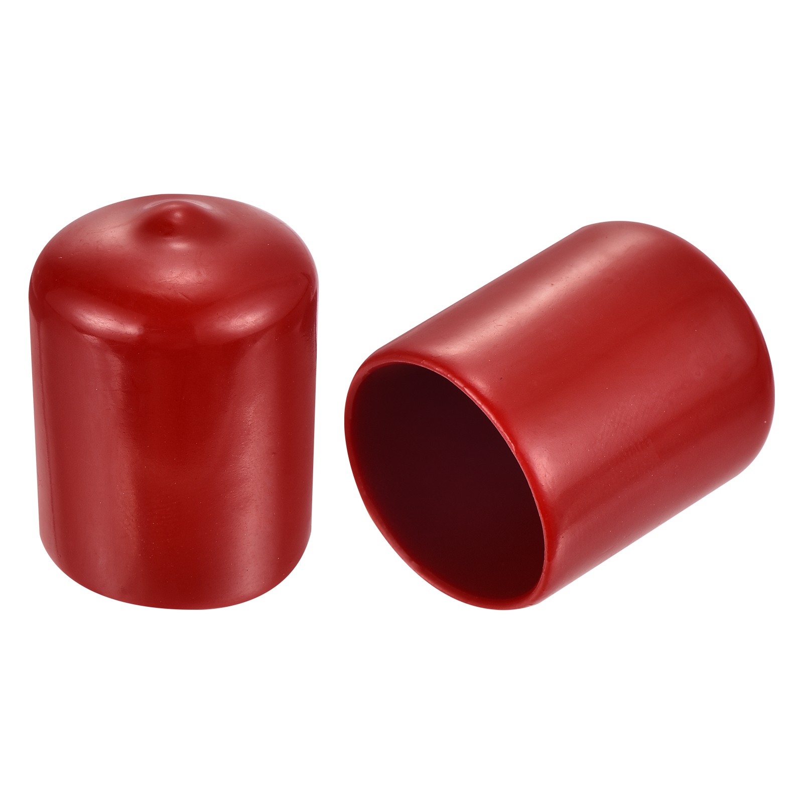 100pcs Round Rubber End Caps 13/16"(20mm) Burgundy Red Vinyl Cover Screw