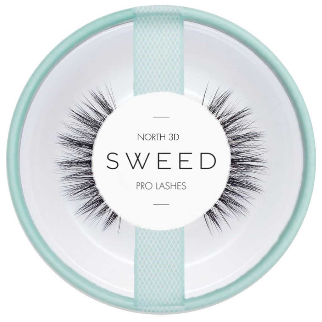 SWEED Lashes - North 3D - Black False Eyelashes Handmade Layered Faux Clusters
