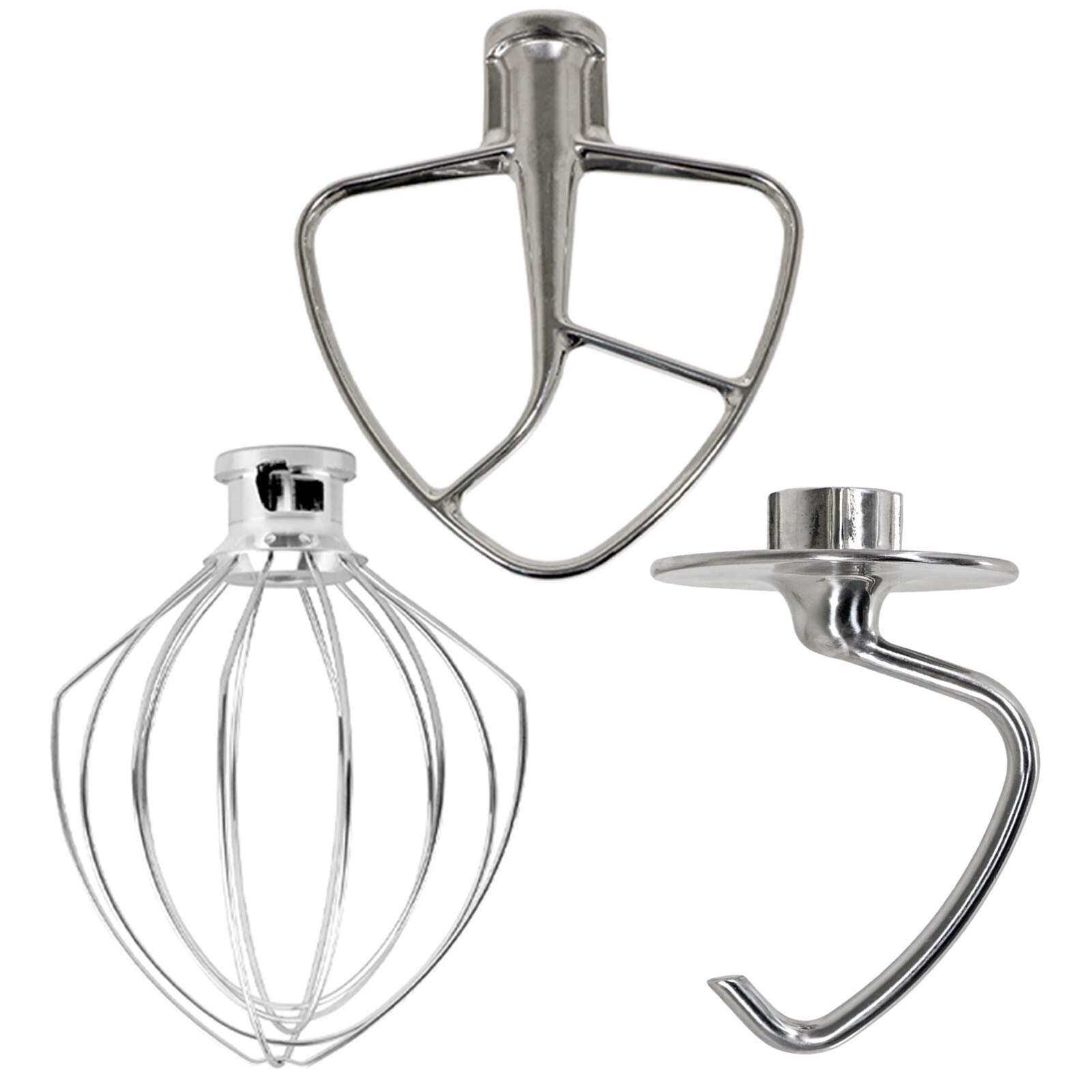 Beater Whisk for KITCHENAID Stand Mixer Dough Hook Set K45 KSM75 KSM90 KSM95