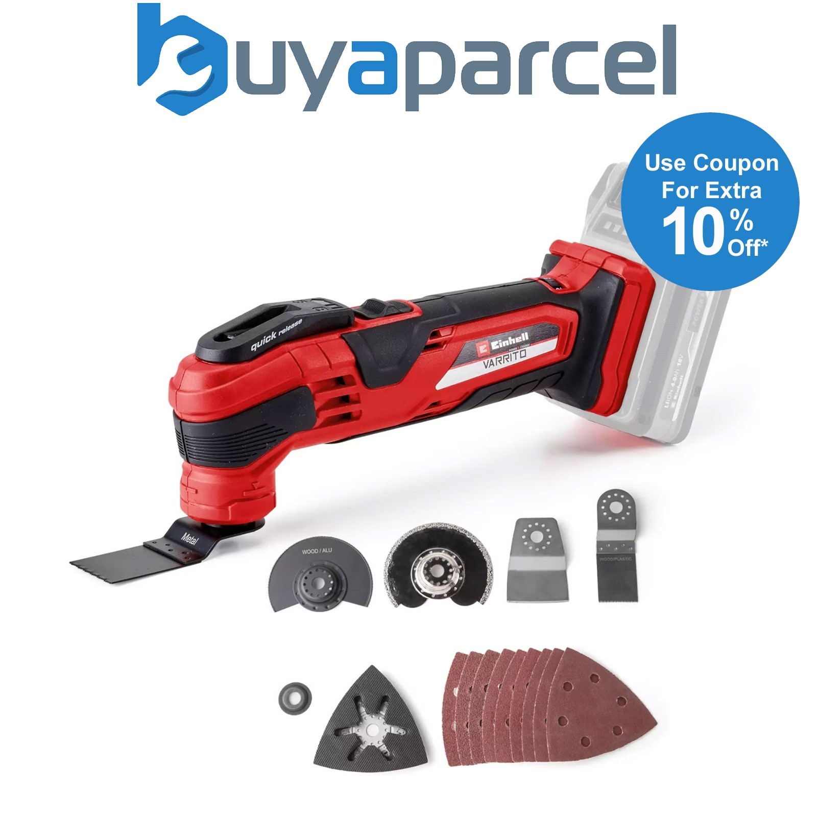 Einhell TE MG 18 LI Varrito Cordless 18v Multi Tool Multi Tool Bare + Accessory