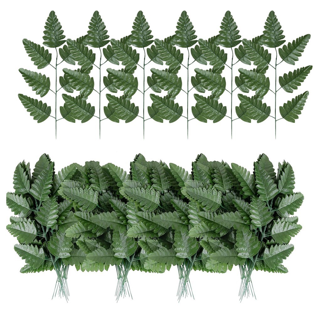 Artificial Leaf Fern - Artificial Fern Leaves Stem Faux Greenery Plant for4183