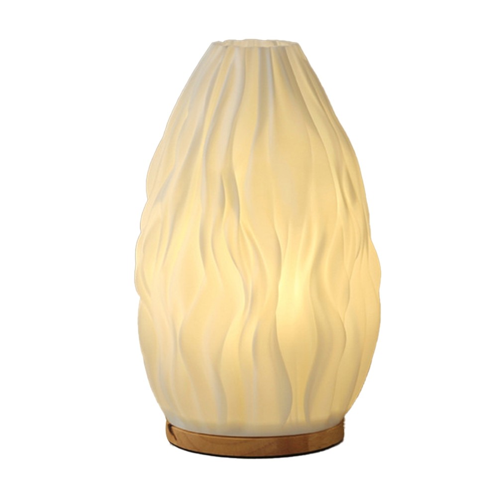 Dimmable Novelty Small Table Lamp for Bedroom Vintage Striped Small Night2913