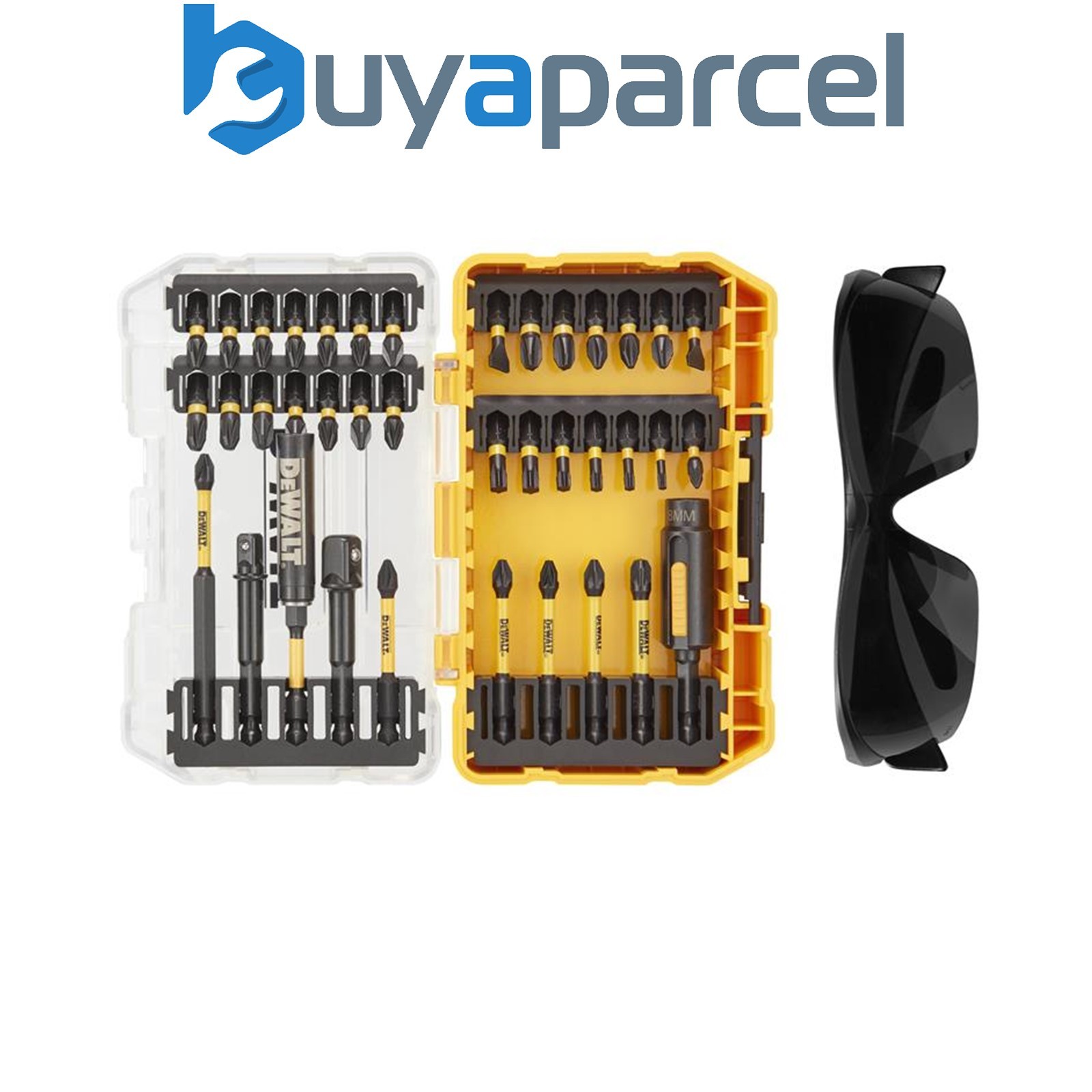 Dewalt DT70740T-QZ FlexTorq Bit Set 38 Piece + Safety Glasses DEWDT70740TQ