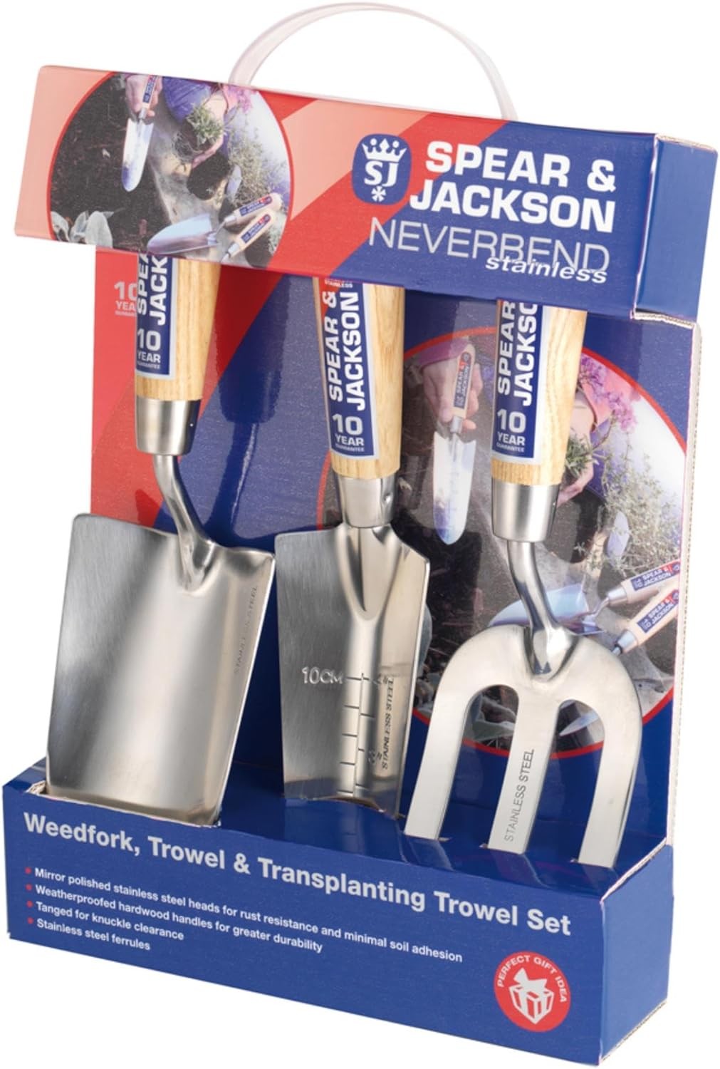 Spear & Jackson 3056GS Neverbend Stainless 3 Piece Gift Set Silver