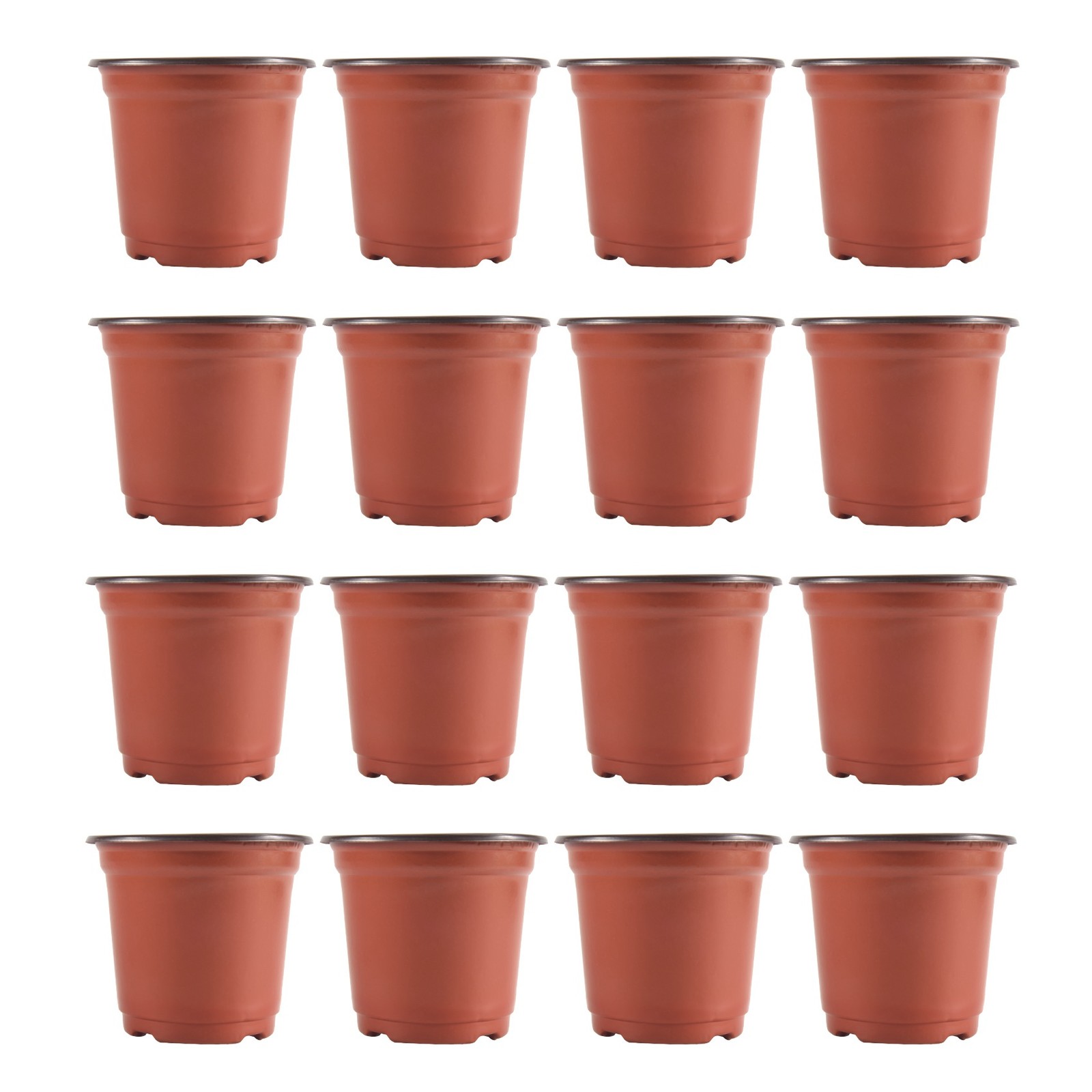 200Pcs 4 inch Plastic Flower Seedlings Nursery Supplies Planter Pot/Pots4426