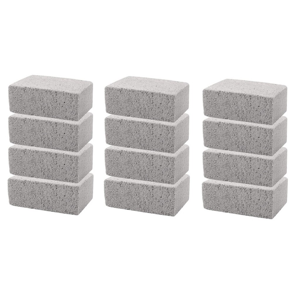 12PCS BBQ Grill Cleaning Brush Brick Barbecue Cleaning Stone Pumice Brick6778