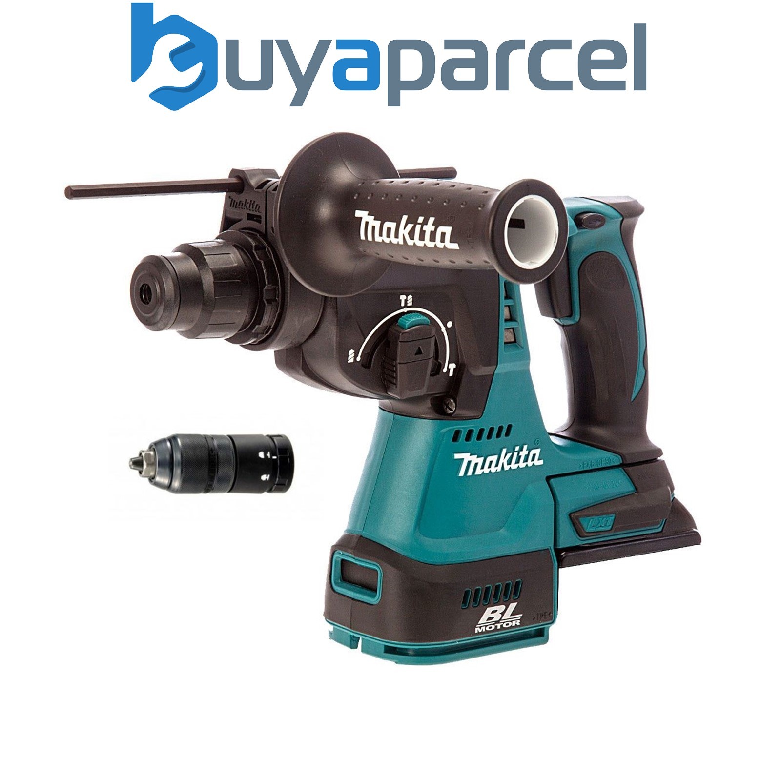 Makita DHR243Z 18V LXT Lithium Ion 3 Mode SDS Rotary Hammer Drill + QC Chuck