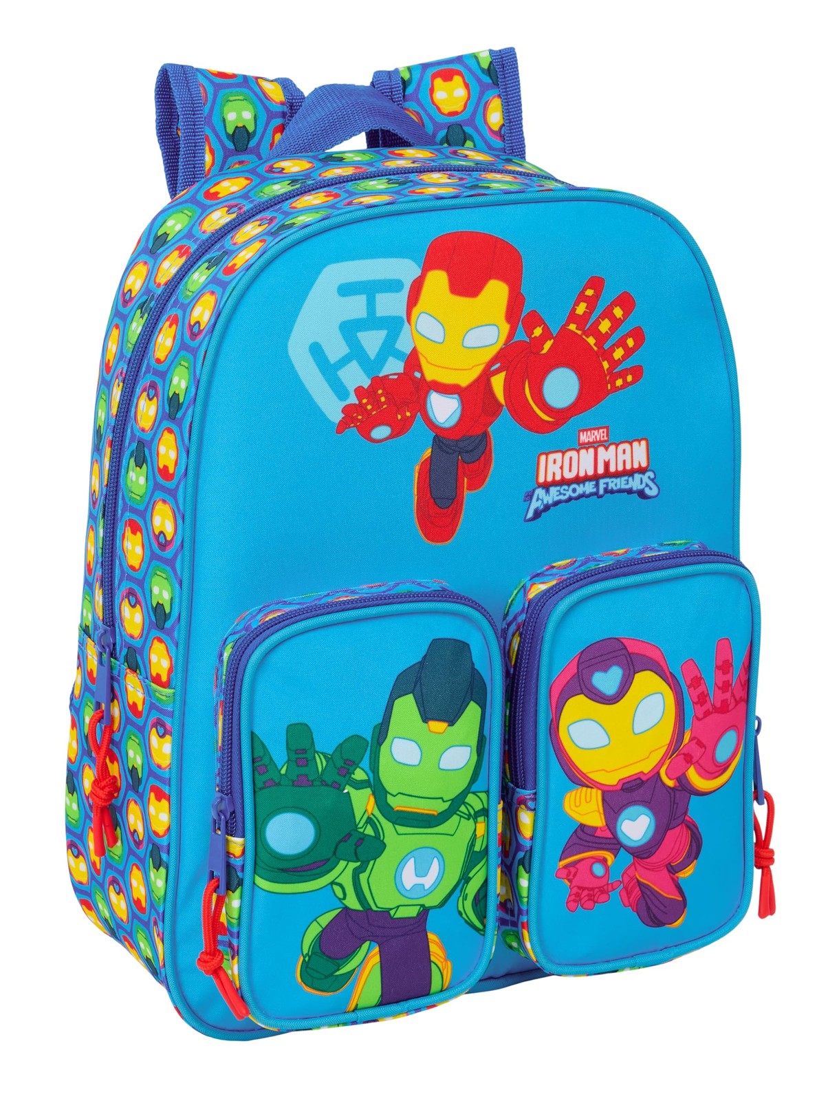 Iron Man – Children's Backpack, Adaptable to Cart, Easy Cleaning, Ideal for Chil