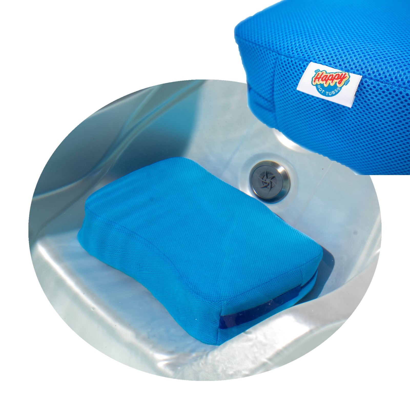 Happy Hot Tubs Luxury Weighted Hot Tub Booster Seat Cushion Pillow Spa Ergonomic