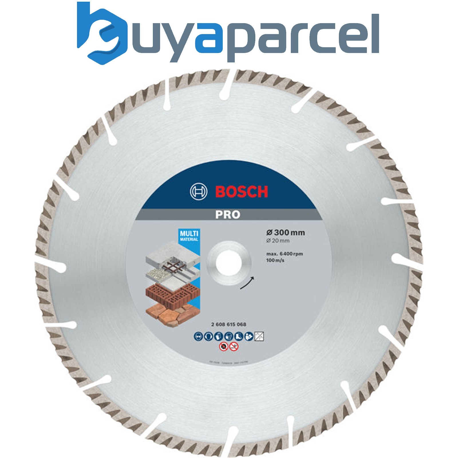Bosch Diamond cutting disc PRO Multi Material Diamond Disc 300 x 20mm 2608615068