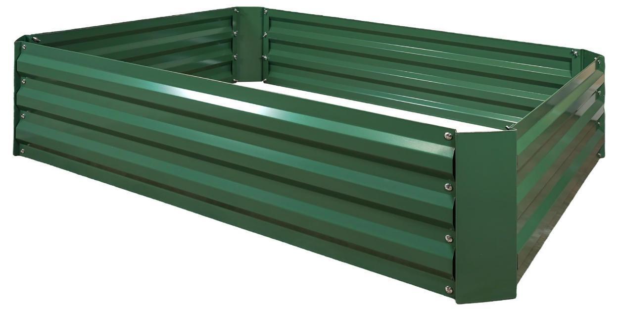 Garden Metal Rectangle Raised Flower Bed Kit - GH530