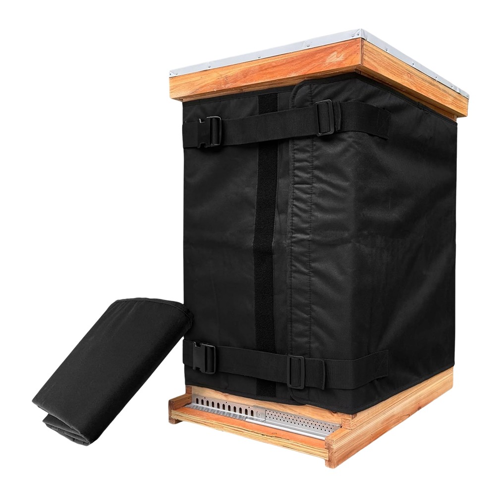 Winter Bee Hive Wrap for 8 and 10 Frame Hives, Adjustable Beehive Wrap2670