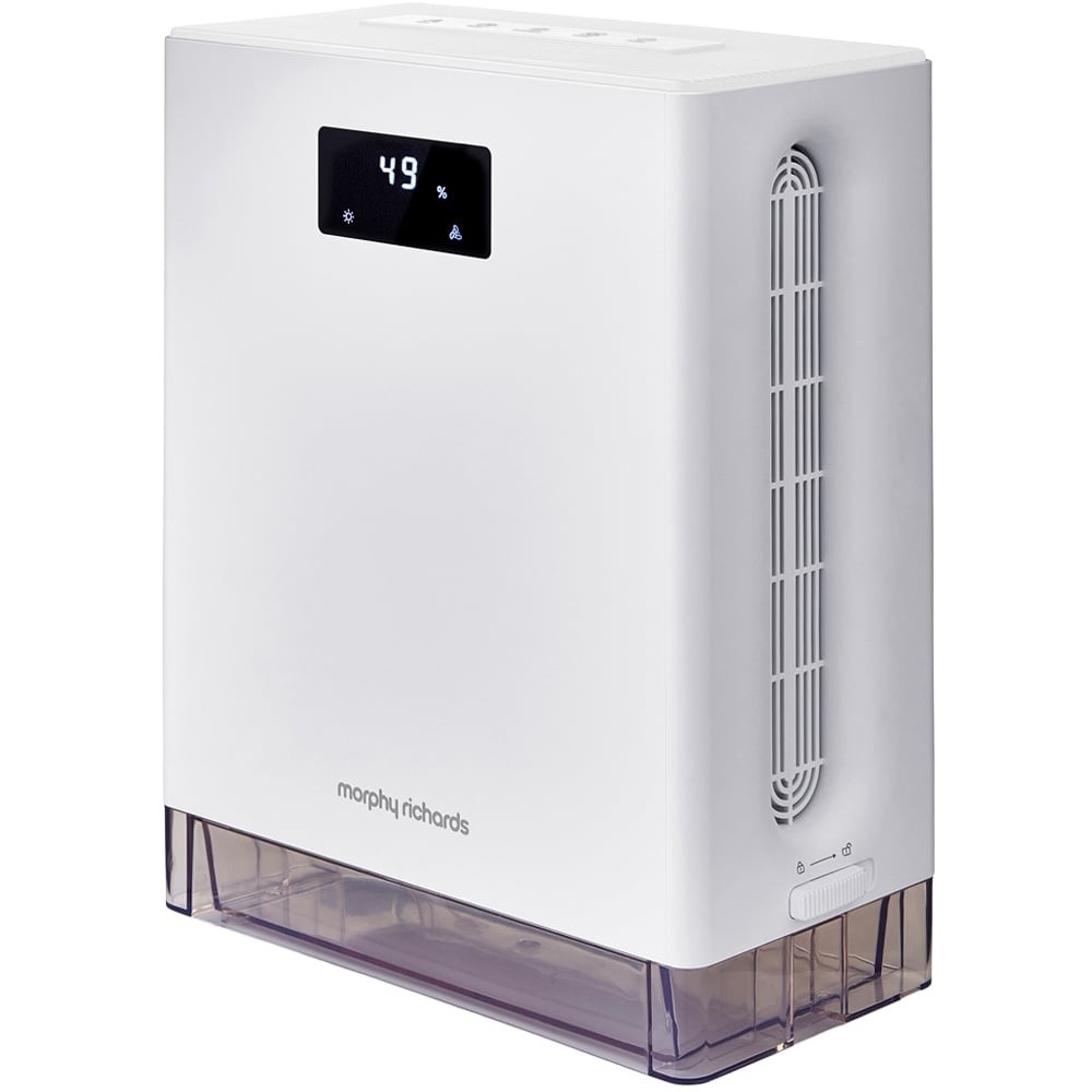 Morphy Richards PureFresh 3L Compact Home Dehumidifier 822126 Full Room White
