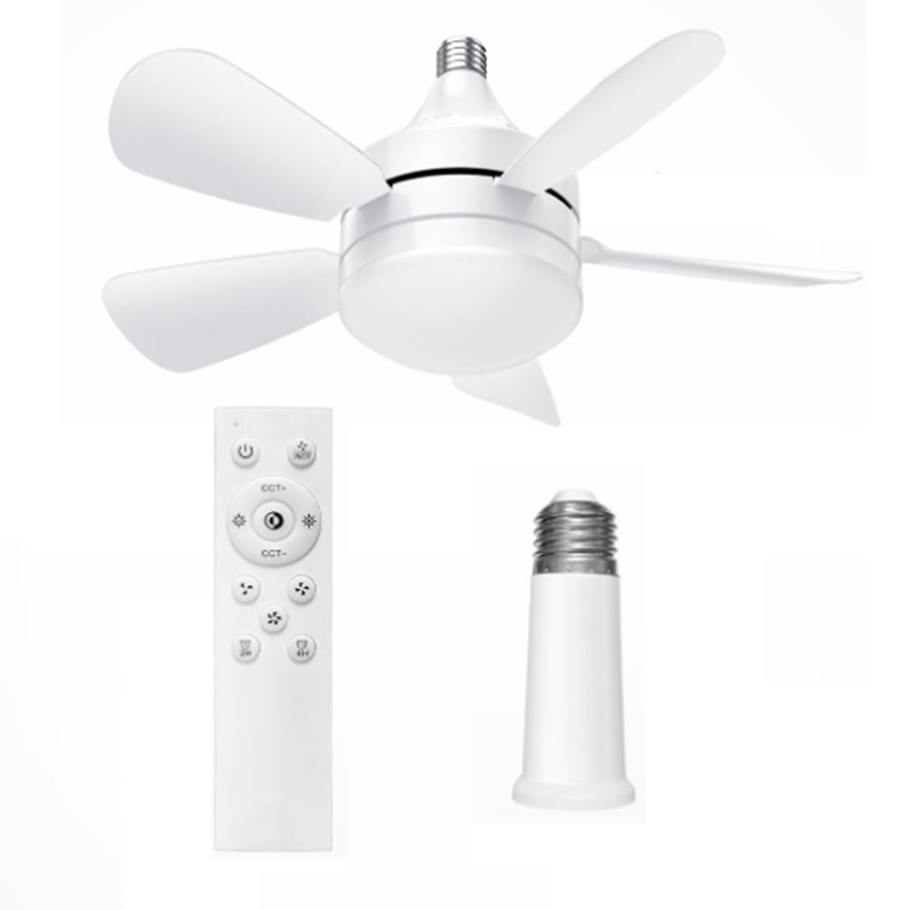 Socket Ceiling Fans with Lights and Remote - Socket Fan Light with Dimmable7676