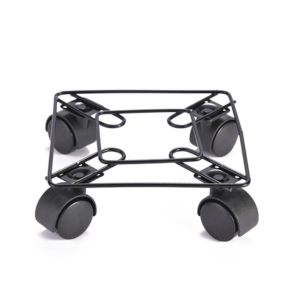 2X(Potted Rolling Plant Stand Holder with Casters Accessory Plant Tray9272