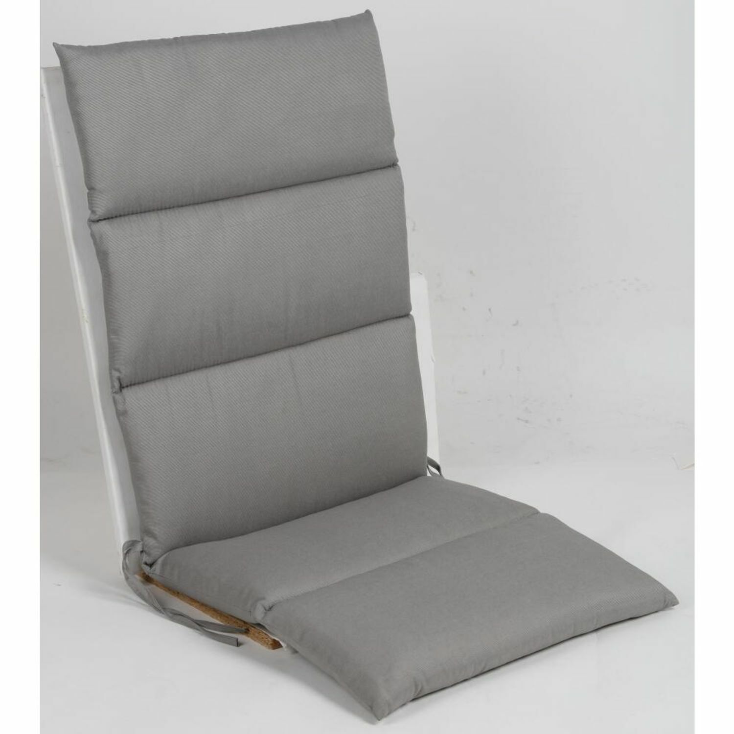 4 Pieces Roll Step Cushions High Back Chair Cushions Seat Pads Garden Terrace