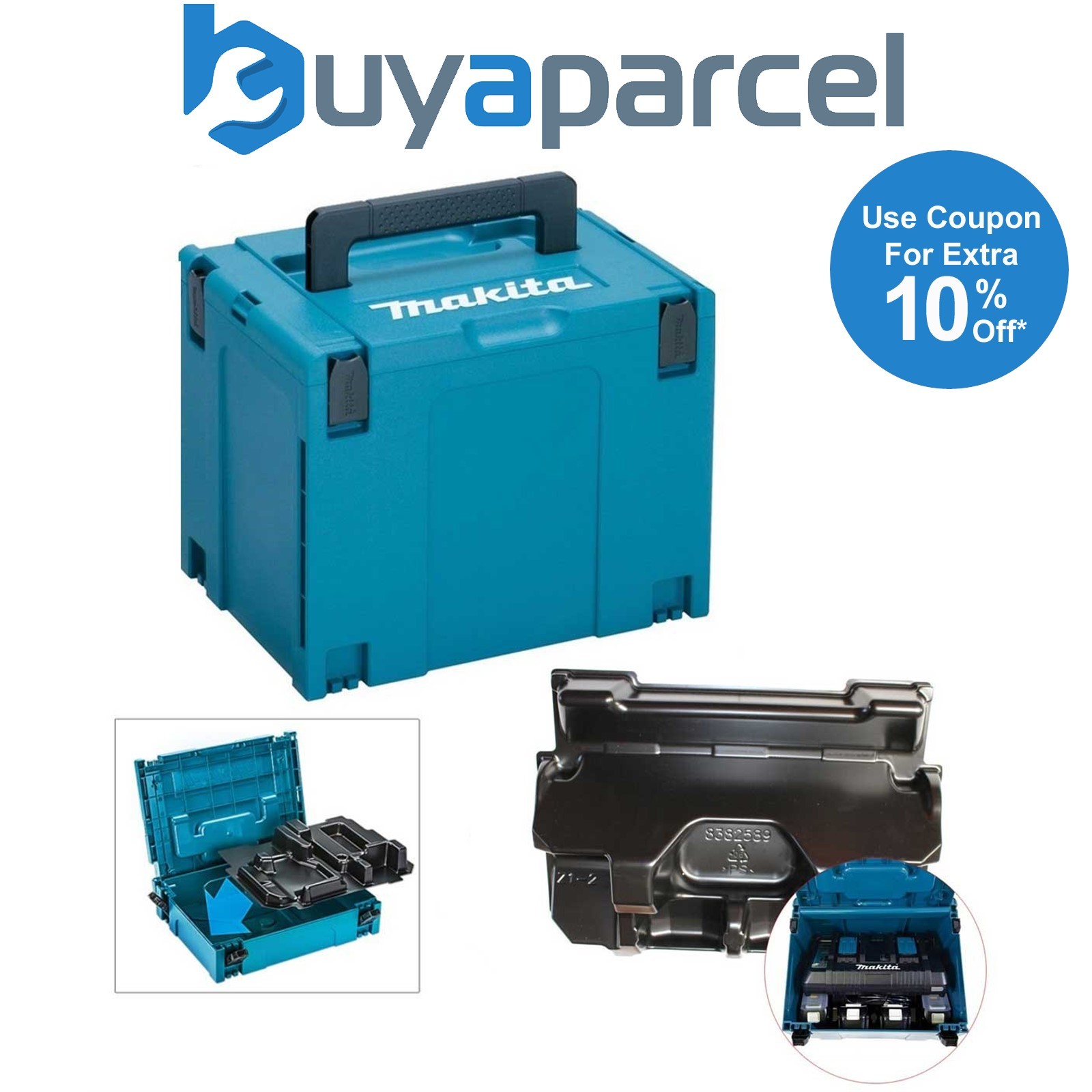 Makita 18v Type 4 Power Source Battery Charger Makpac Case DC18RD DC18RC BL1850