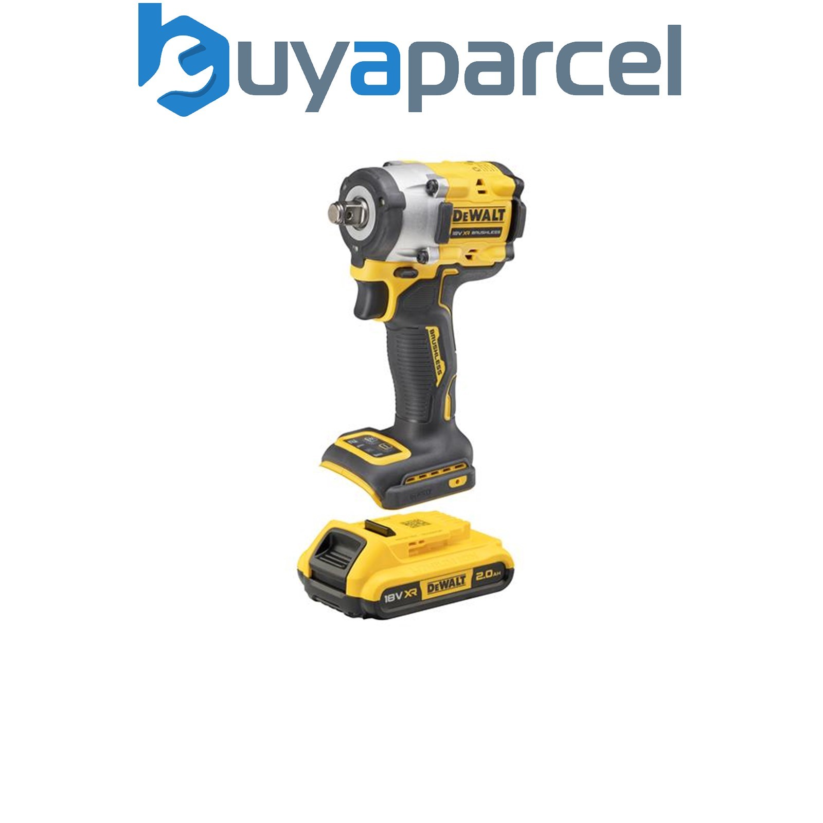 Dewalt DCF921D2T-GB XR BL 1/2in Impact Wrench 18V 2 x 2.0Ah Li-ion DEWDCF921D2T