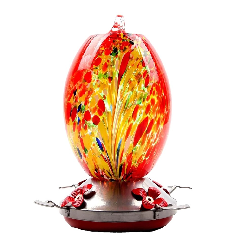 Feeder Glass Bird Feeder for Outdoor Use with Ant Proof Hooks S9V94462