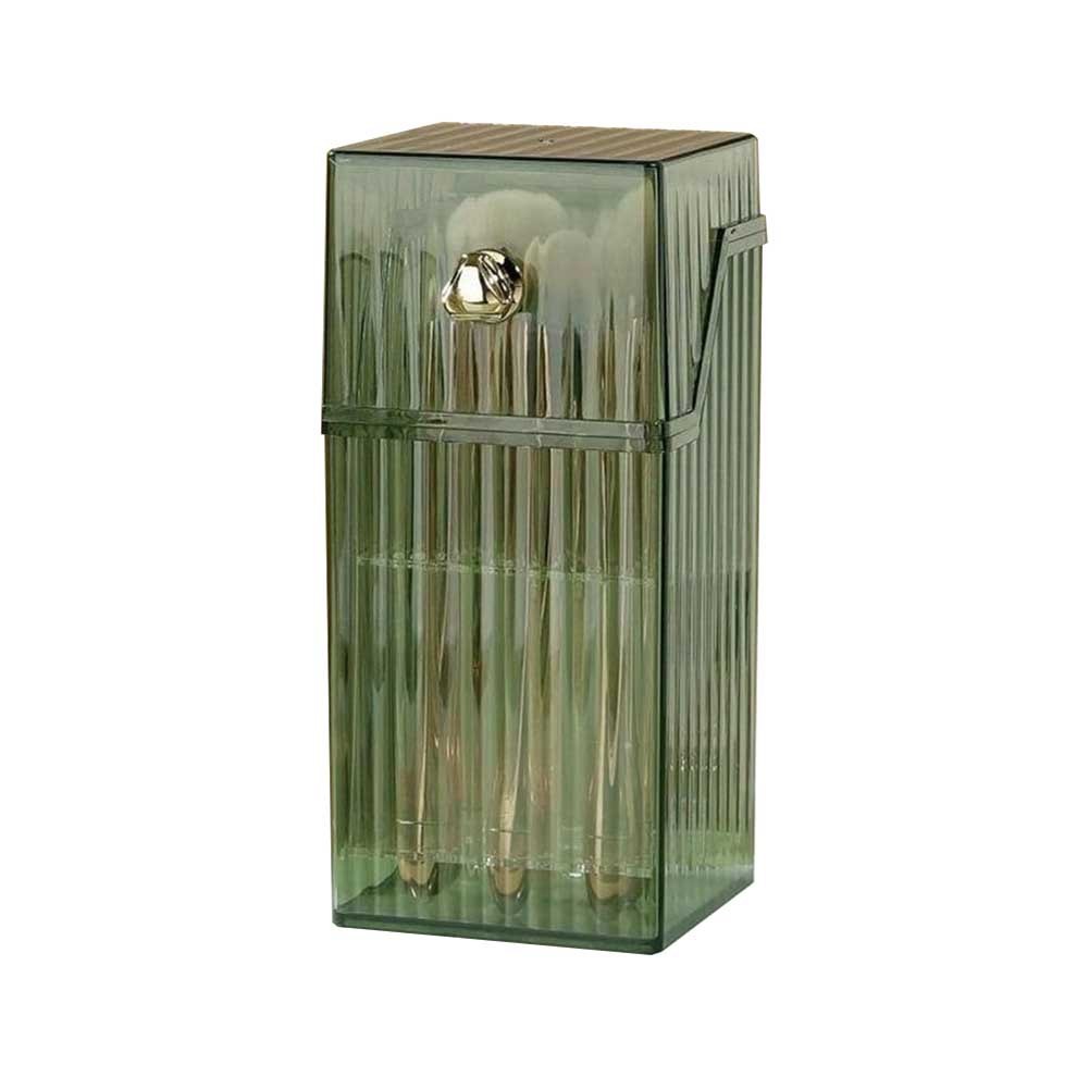 3X(Makeup Brush Storage Tube Dust-Proof Loose Powder Brush Storage Box7157