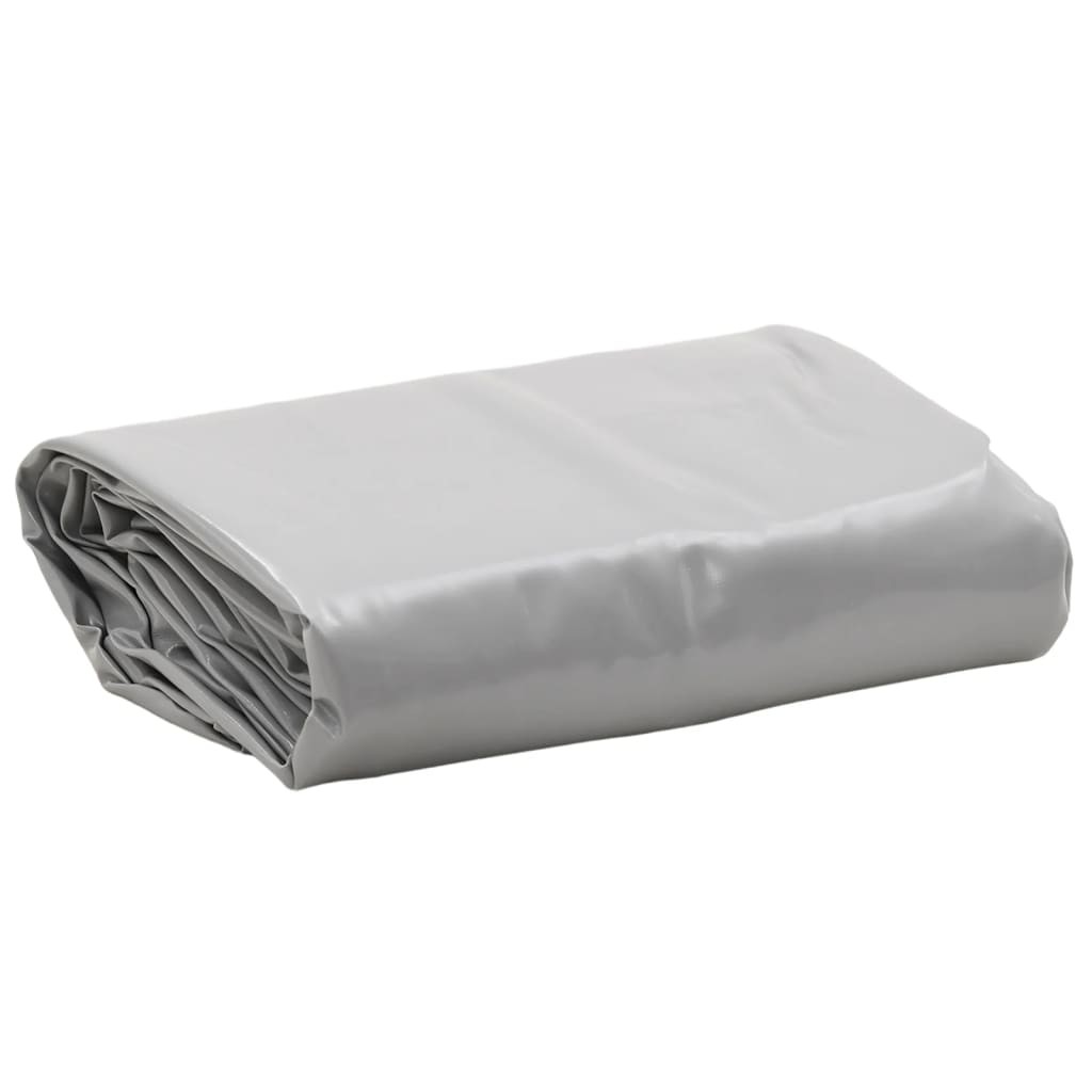 Tarpaulin Ground Sheet Waterproof Camping Tarp Cover Grey 650 g/m² vidaXL