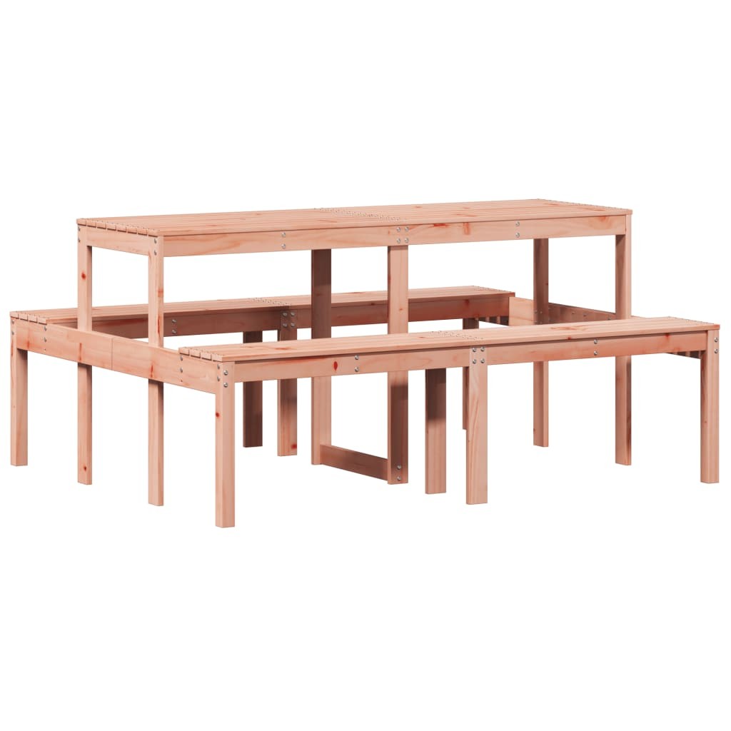 Picnic Table Outdoor Dining Patio Garden Solid Wood Douglas vidaXL