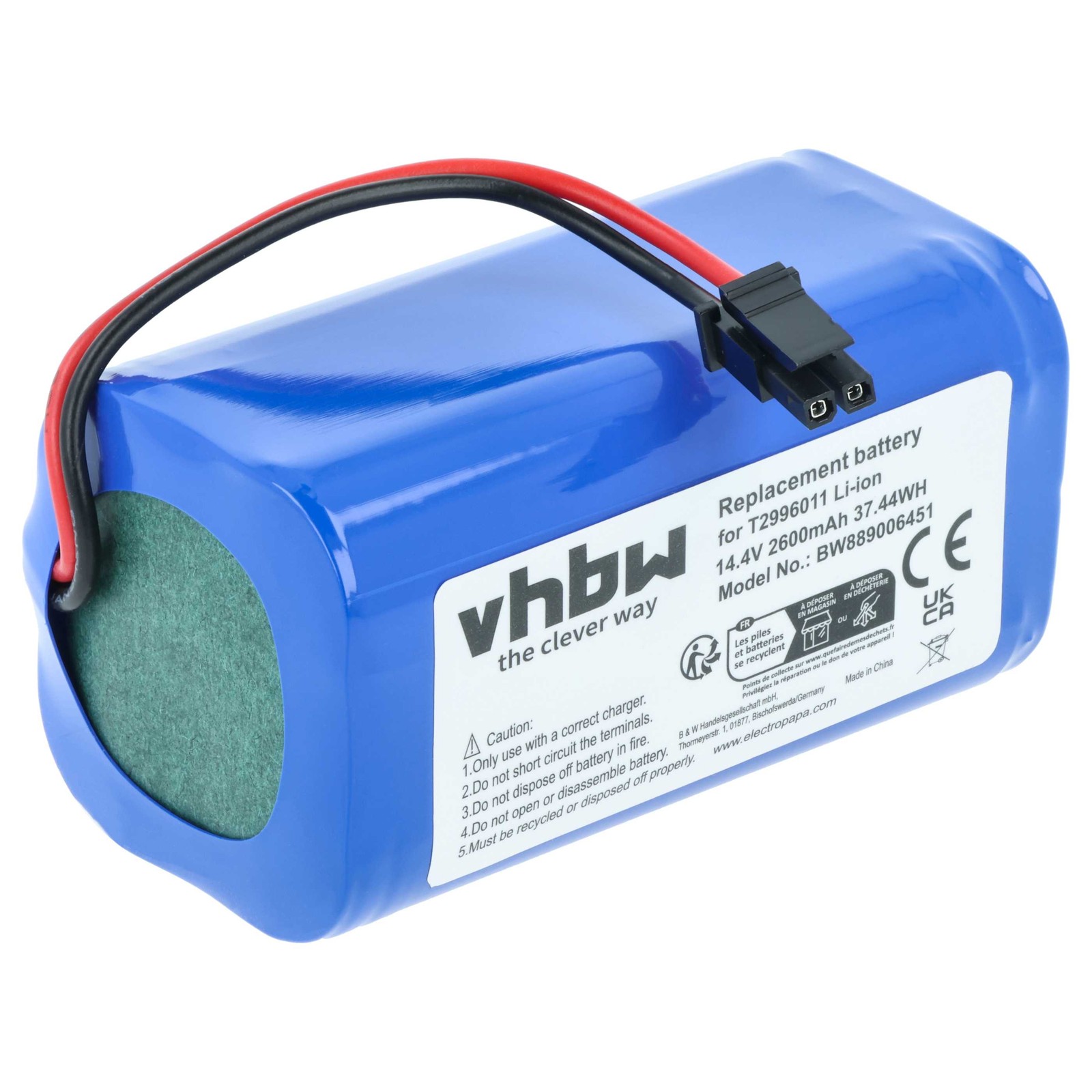 Battery for Eufy RoboVac LR30 HYBRID Plus LR30 HYBRID 2600mAh 14.4V