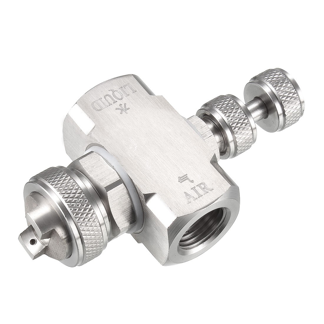 Air Atomizing Nozzle, 1/4BSPT Misting Low Pressure Mix Type Spray Tip Nozzles